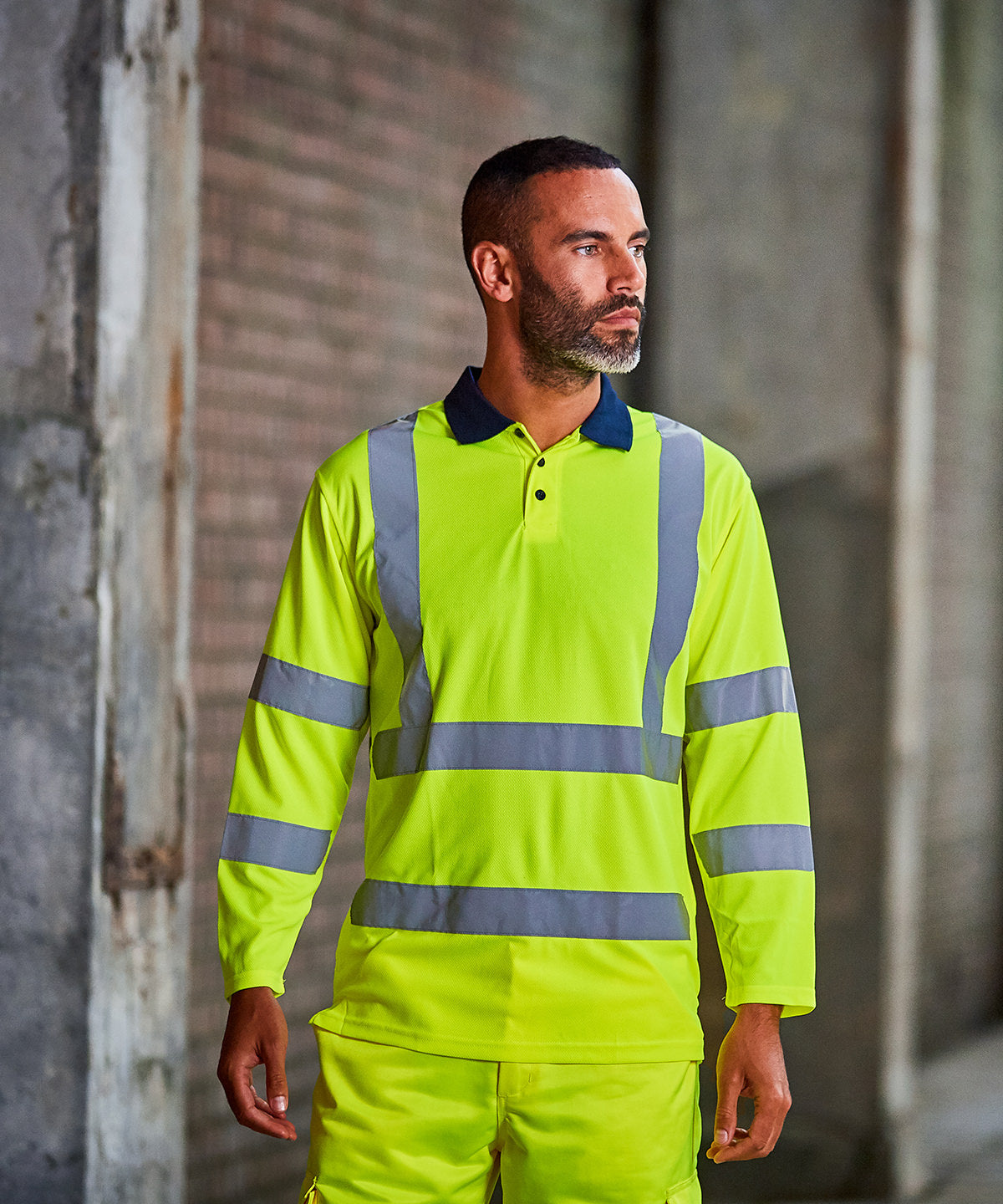 Pro RTX High Visibility Long Sleeve Polo Shirt
