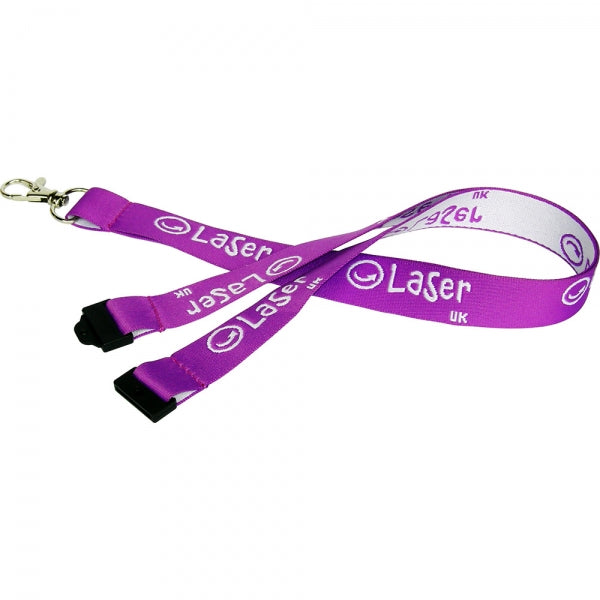 Executive Woven Lanyard15mm1 Colour business branding