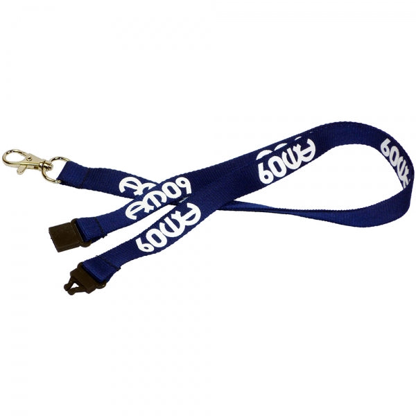 Flat Weave Nylon Lanyard 15mm1 Colour promotional giveaway