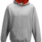 JH003B Heather Grey/Fire Red Front