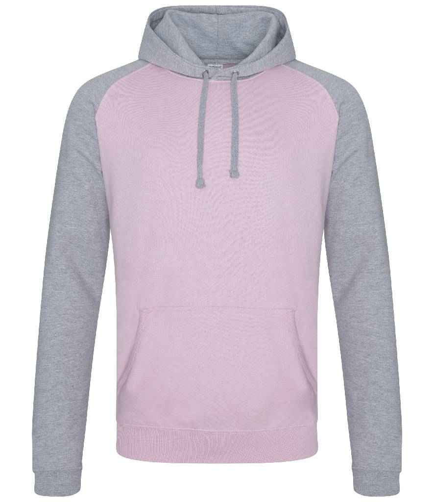 JH009 Baby Pink/Heather Grey Front
