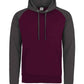 JH009 Burgundy/Charcoal Front
