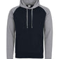 JH009 Oxford Navy/Heather Grey Front