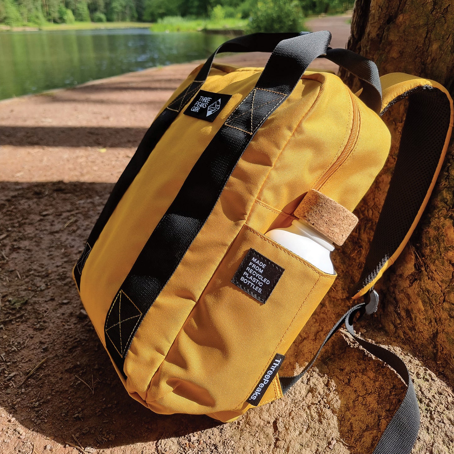 TIDE THREE PEAKS® GBR PROMOTIONAL RECYCLED 600D RPET LAPTOP BACKPACK