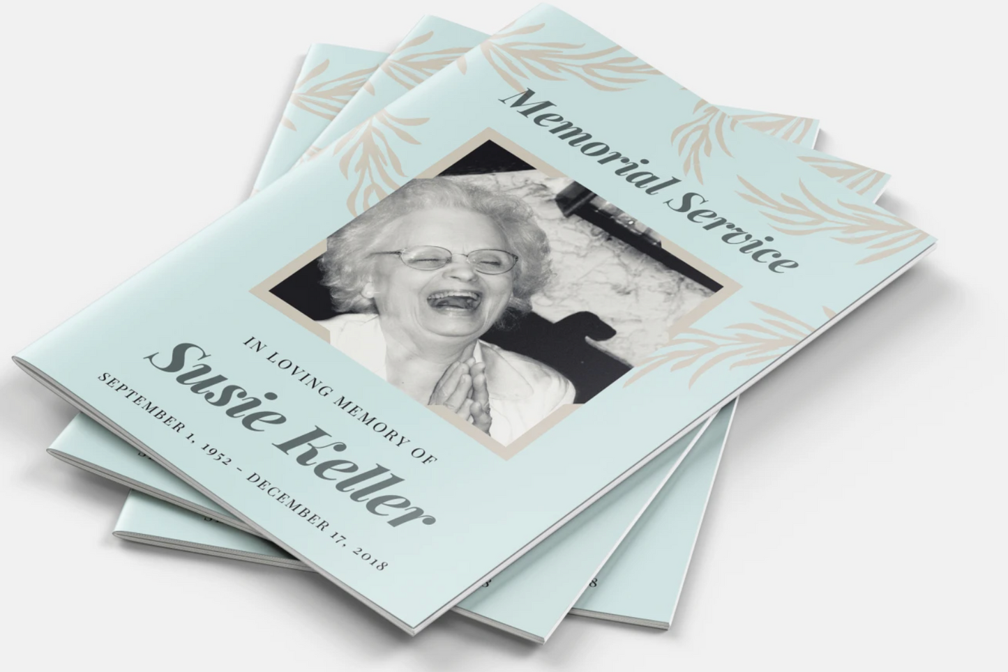 Order of Service Program Booklets