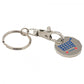 Trolley Coin Keyring Soft Enamel Infill 1 Side2 Colour  personalised printed