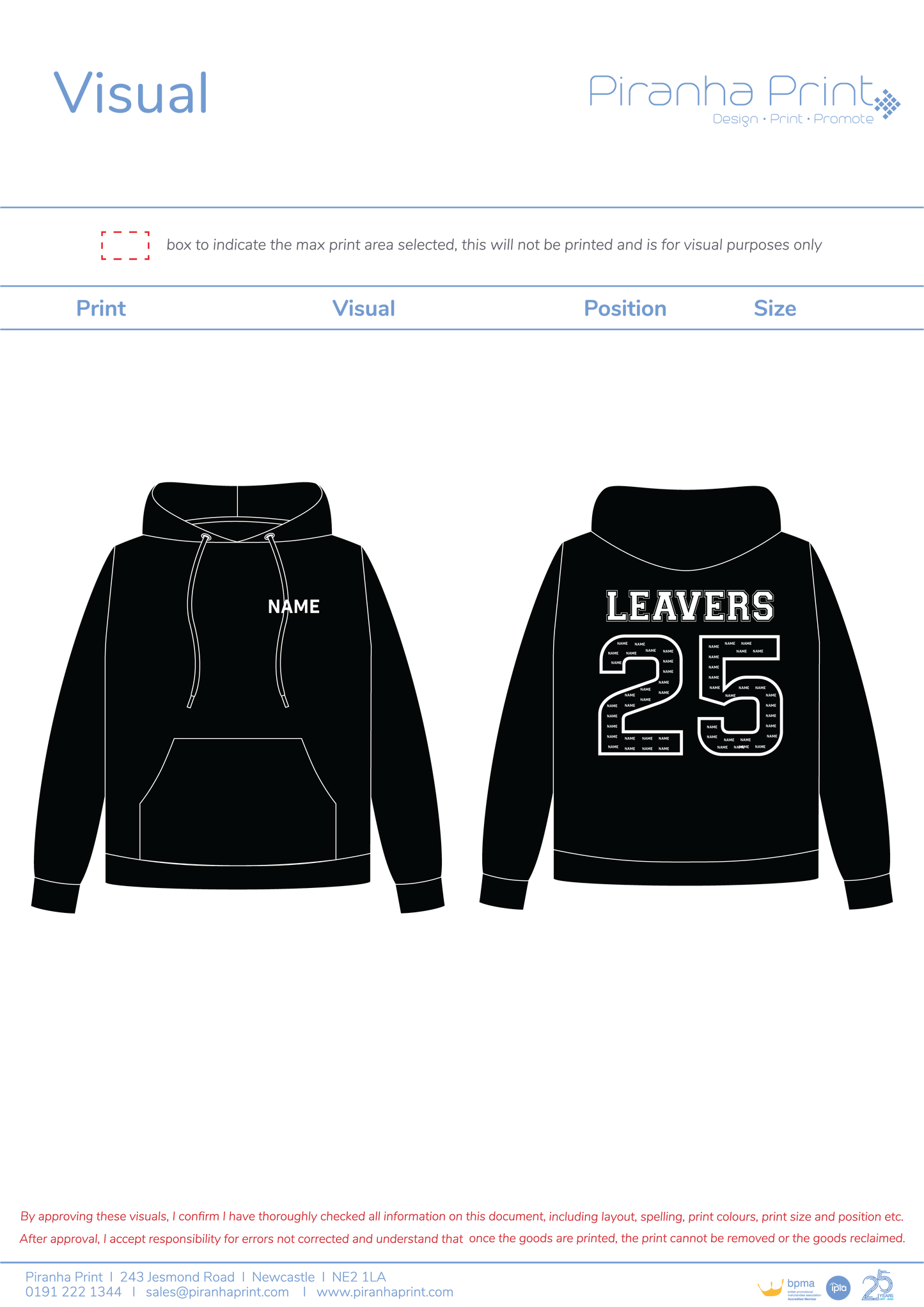 St Charles Leavers Hoodie 2025