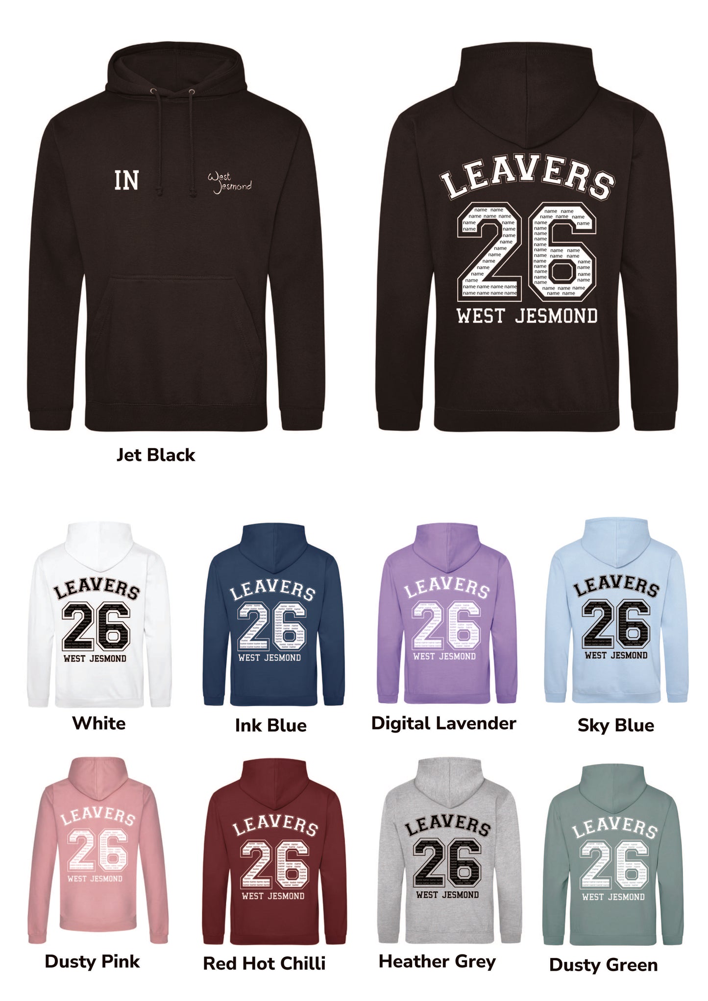 West Jesmond Leavers Hoodie 2026