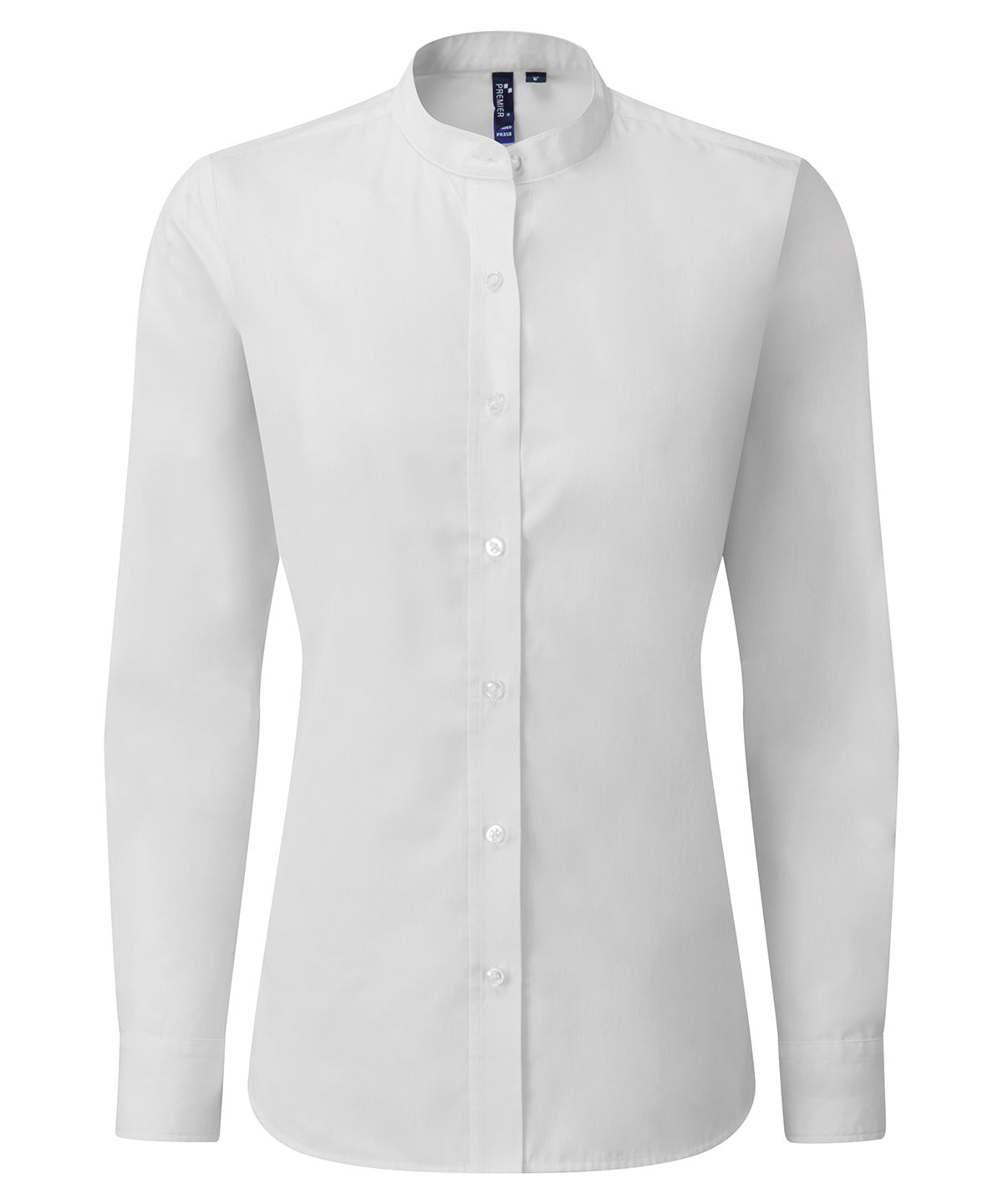 Premier Ladies Banded Collar Grandad Shirt