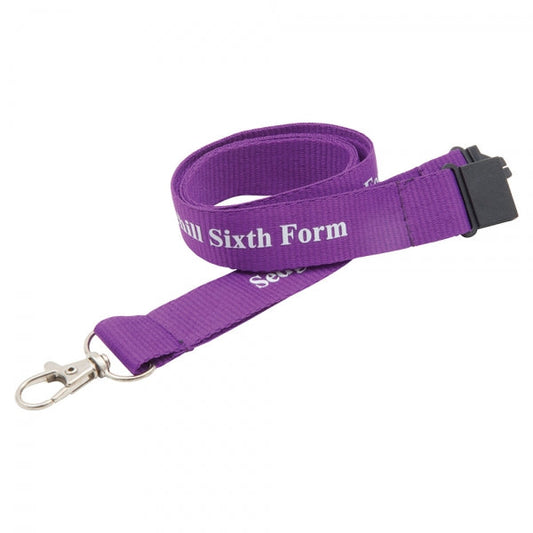 Flat Polyester Lanyard25mm1 Colour promotional giveaway