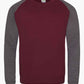 JH033 Burgundy/Charcoal Front