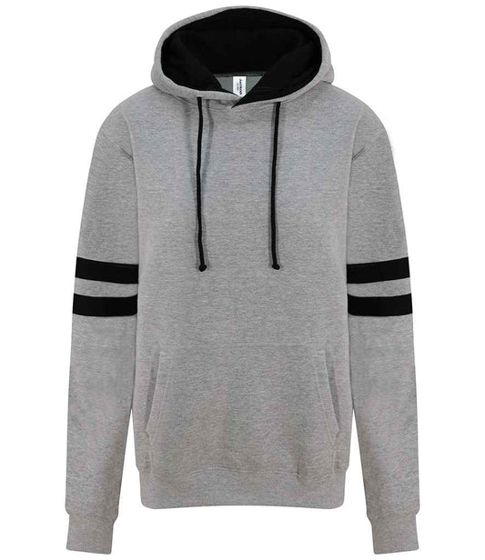 JH103 Heather Grey/Deep Black Front