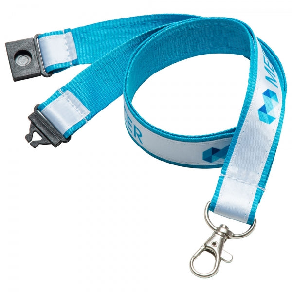 Printed Satin Appliqué Lanyard 20mm 1 Colour promotional giveaway