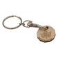 Wooden Engraved Trolley Coin Keyring2 Sides branded cheap