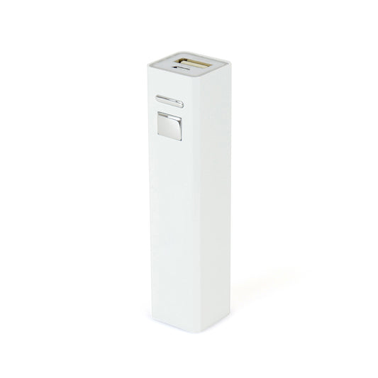 Promotional White Cuboid Power Bank