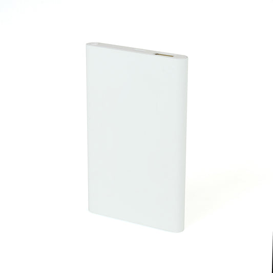 Promotional White Flat Power Bank