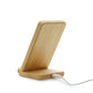 Branded Wireless Bamboo Charger And Stand